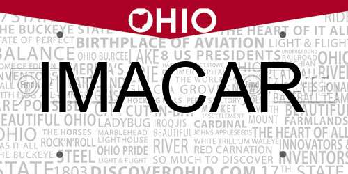 IMACAR Ohio License Plate