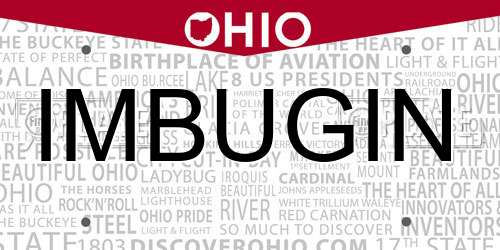 IMBUGIN Ohio License Plate