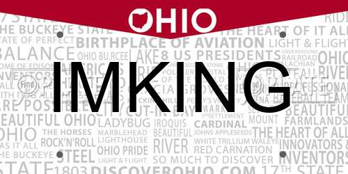 IMKING Ohio License Plate