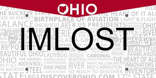 IMLOST Ohio License Plate