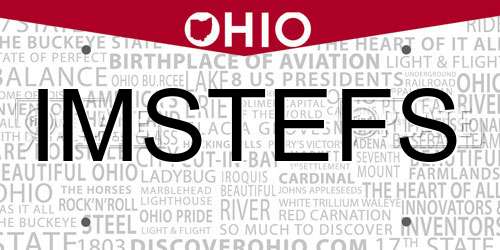 IMSTEFS Ohio License Plate