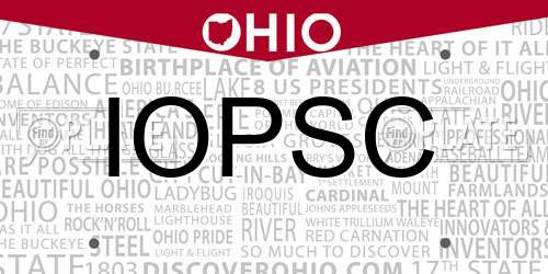 IOPSC Ohio License Plate