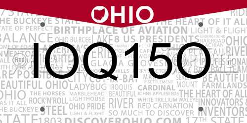 IOQ15O Ohio License Plate