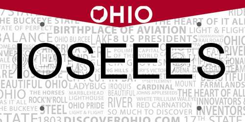 IOSEEES Ohio License Plate