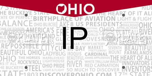 IP Ohio License Plate