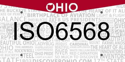 ISO6568 Ohio License Plate