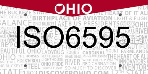 ISO6595 Ohio License Plate