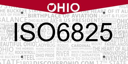 ISO6825 Ohio License Plate