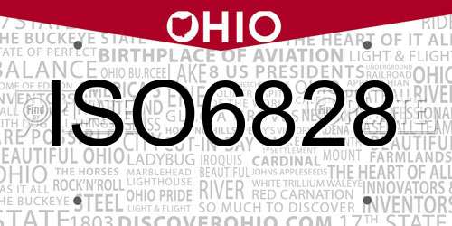 ISO6828 Ohio License Plate