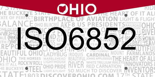 ISO6852 Ohio License Plate
