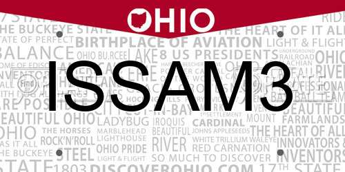 ISSAM3 Ohio License Plate