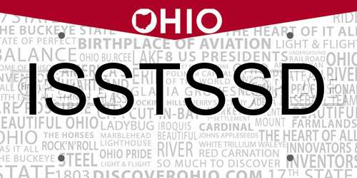 ISSTSSD Ohio License Plate