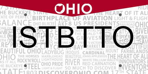 ISTBTTO Ohio License Plate