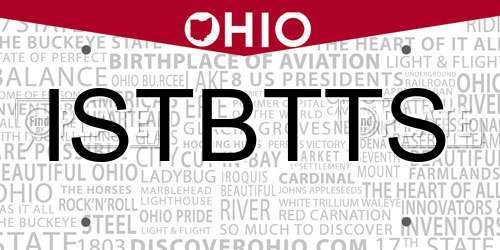ISTBTTS Ohio License Plate