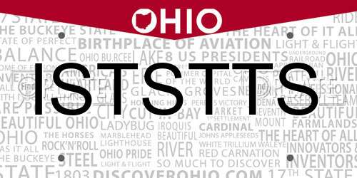 ISTSTTS Ohio License Plate