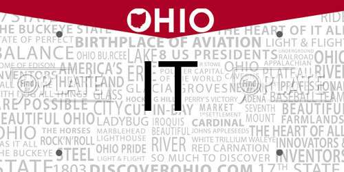 IT Ohio License Plate