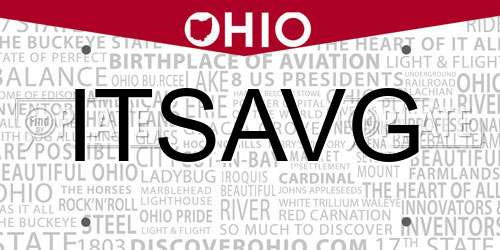 ITSAVG Ohio License Plate
