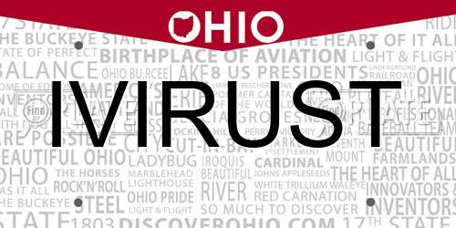 IVIRUST Ohio License Plate