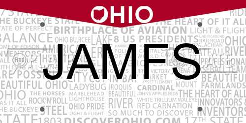 JAMFS Ohio License Plate
