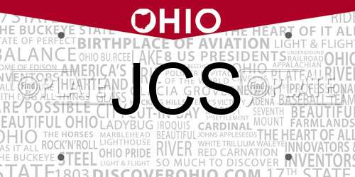 JCS Ohio License Plate