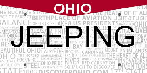 JEEPING Ohio License Plate
