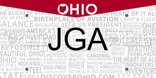 JGA Ohio License Plate