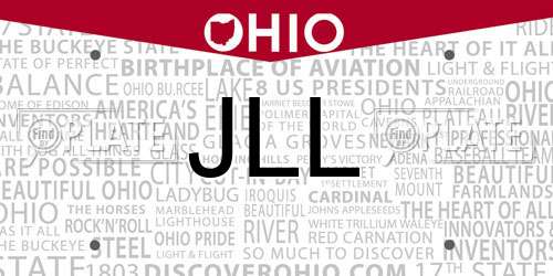 JLL Ohio License Plate