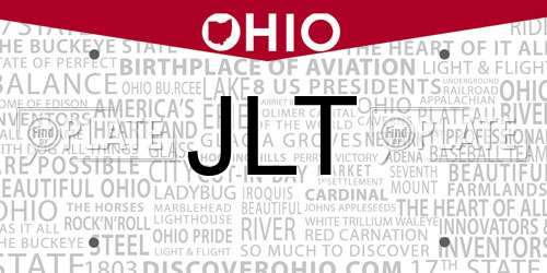 JLT Ohio License Plate