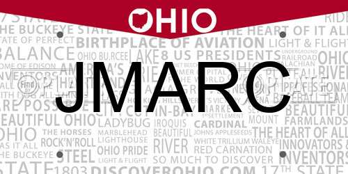 JMARC Ohio License Plate