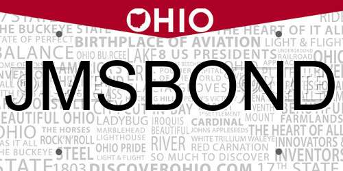 JMSBOND Ohio License Plate