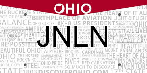 JNLN Ohio License Plate