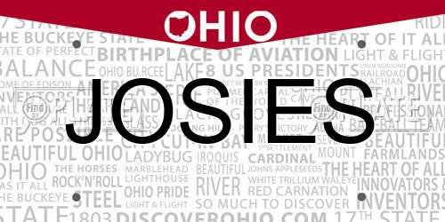 JOSIES Ohio License Plate