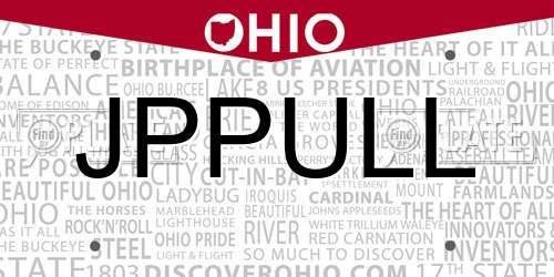 JPPULL Ohio License Plate
