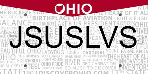 JSUSLVS Ohio License Plate