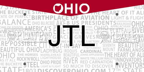 JTL Ohio License Plate