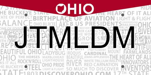 JTMLDM Ohio License Plate