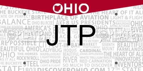 JTP Ohio License Plate