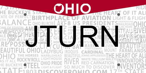 JTURN Ohio License Plate