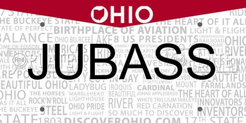 JUBASS Ohio License Plate