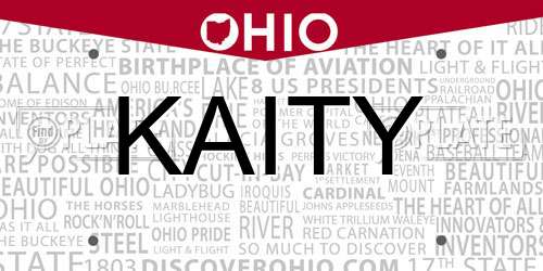 KAITY Ohio License Plate