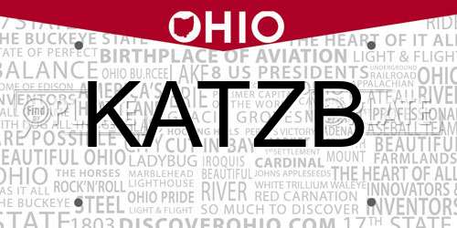 KATZB Ohio License Plate