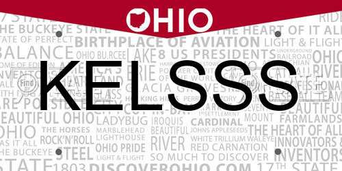 KELSSS Ohio License Plate