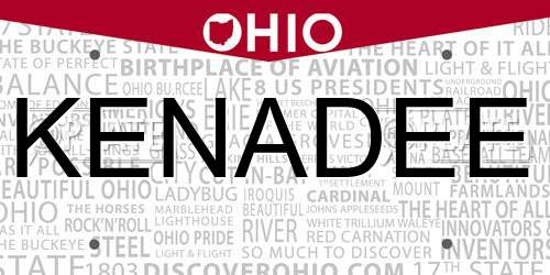 KENADEE Ohio License Plate