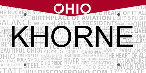 KHORNE Ohio License Plate