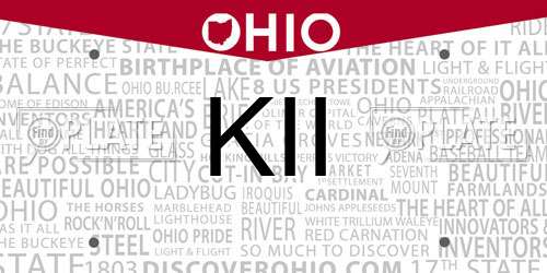 KII Ohio License Plate