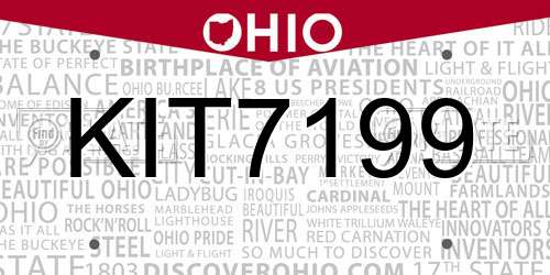 KIT7199 Ohio License Plate