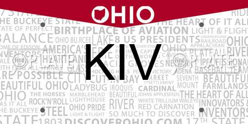 KIV Ohio License Plate