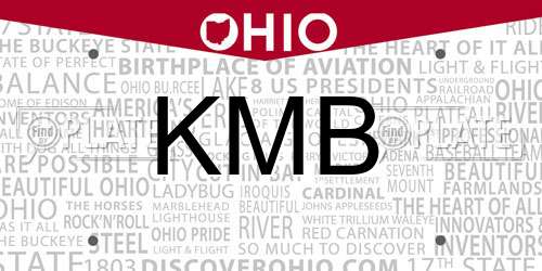 KMB Ohio License Plate
