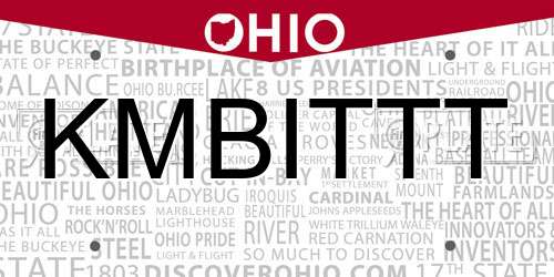KMBITTT Ohio License Plate