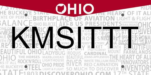 KMSITTT Ohio License Plate